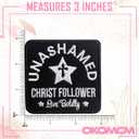8 x Unashamed Christ Follower Live Boldly 3'' Iron On Embroidered Patch, Cross Star DIY Sew On Patches, God Lover Embroidered Patches for Clothes Backpacks Hats Denim, Faith Gift for Christians, (Mix )