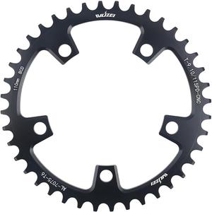 110/130 BCD Chainring 36/38/40/42/44/46/48/50/52/54/56/58/60T 5 Screws Round Narrow Wide Bicycle Chainring for 9/10/11 Speed Road Bike Folding Bicycle