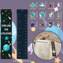 72 Pack Space Bookmarks Bulk for Kids, Outer Space Themed Party Favors, Astronaut Rocket Planet Galaxy Theme Birthday Party Favors, Bookmarks with Metal Charms for Boys Girls, Classroom Rewards Gifts