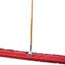 48 Inch Red Commercial Dust Mop & Floor Sweeper Wood Handle Floor Mop for Tile, Hardwood & Concrete