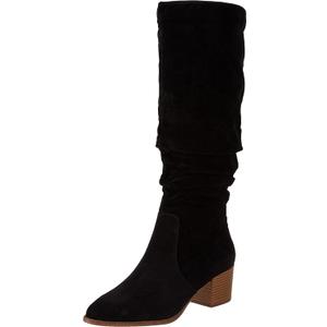 Women's Tall Block Heel Boots (10, Black)