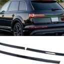 3Pcs Stainless Steel Rear Trunk Cargo Tail Gate Cover Molding Trim Strip Black Fit for Audi Q7 SQ7 2020 2021 2022 2023