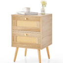 Giantex Rattan Nightstand 