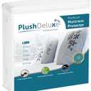 Plush Deluxe Waterproof Mattress Protector White 180" x 200"