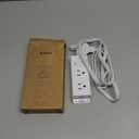 Cruise Essentials - Flat Plug Power Strip, Addtam 5 ft Ultra Flat Extension Cord with 6 Outlets Extender, No Surge Protector for Cruise Ship, Travel, Dorm, Home Office, ETL Listed (White)