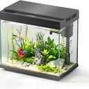 3 Gal Glass Fish Tank Kit with Filter & Light