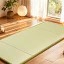 DOLEMODUO 1.2" Thick Japanese Tatami Mat,39" x 78.7" Natural Igusa Grass Floor Mat for Yoga & Meditation, Breathable & Traditional Japanese Floor Tatami Mat for Sleeping(Twin XL)