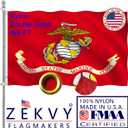 US Marine Corps USMC Flag 4x6 Outdoor Made in USA - Double Sided Heavy Duty Vivid Color US Military Army Flags Long Lasting with 2 Brass Grommets