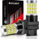 QYKAVM 6Pack 3157 LED Bulbs  Super Bright Backup Reverse Lights, 6000K Xenon White, 12V Compatible with 3156/3056/4157/3057/3047 for Car Tail Brake Turn Signal Lights