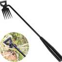 Weed Remover Tool,Garden Weed Tool, Portable Garden Weeder Tool for Vegetable Gardening Backyard Farm Planting & Weeding (Black Handle)
