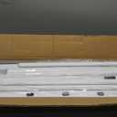 Hand Rails for Outdoor Steps，Stair Handrail & Indoor Stair Railing Kit，Railings for Outdoor Steps for Fence & Outdoor Steps (2, White-with Balusters, 3 Step)