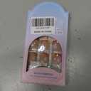 French Tip Press on Toenails Short Square Summer Toe Nail Press ons Fake Toenails with Flower Flame Designs Cute French Tip Toes Press on Nails Rainbow False Toenails for Women DIY Nails Manicure Kit