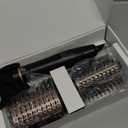 slopehill High Speed Hair Blow Dryer Brush,6X Ultra-Fast Drying All in One Ionic Hot Air Brush Adds Shine,Volume& Fullness for Smooth for Long Hair,Frizz-Free&Blowout Look,8 Mode 60 &75mm Oval Brush (Black Gold)