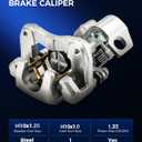 KAX Rear Left & Right Disc Brake Caliper Assembly w/bracket Fits for Honda Civic 1.8L 2006-2015, Civic 2.0L 2006-2011, Civic 2.4L 2012-2015; for Acura ILX 2.0L 2013-2018, Replace# 19B3298 19B3299