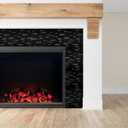 SUNWINGS 5-Sheet Peel and Stick Mosaic Natural 3D Stone Self Adhesive Marble Tiles, 11.5" x 10.7" Stick on Backsplash for Kitchen Bathroom Fireplace Vanity, Mixed Black