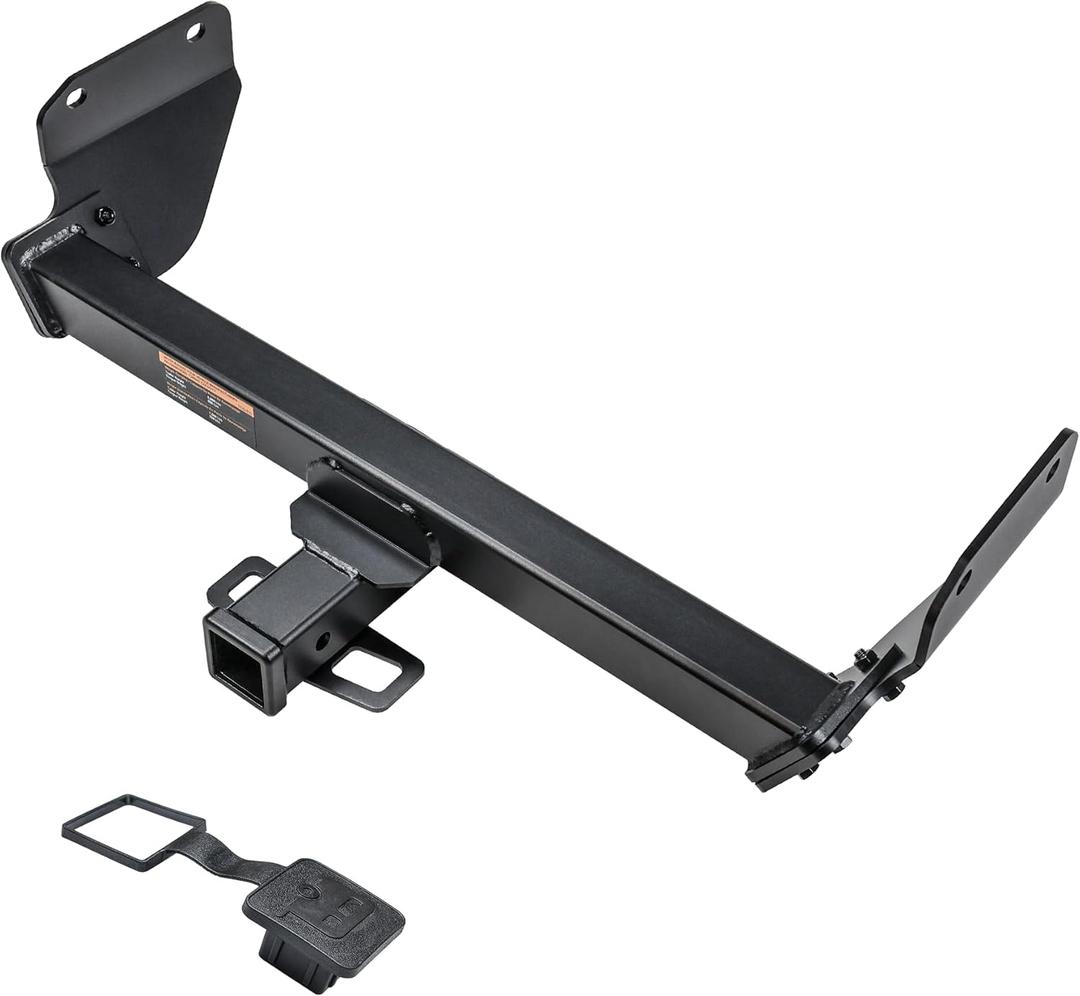 Autekcomma Class 3 Trailer Hitch, 2" Receiver Tow Hitch, Fits Jeep Grand Cherokee (Excluding SRT/SRT8/TrackHawk/diesel) 2011-2021 & Grand Cherokee WK 2022. Heavy Duty Tow Hook Black Matte.13065