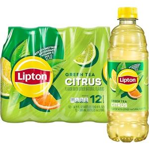 Lipton Green Tea Citrus, 16.9 Fl Oz Bottles (Pack of 12) Exp. 09/07/2026