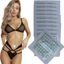 Disposable Self-Adhesive Castor Oil Pack Wrap for Belly Button | Organic Cotton PU Film Anti-Leakage Patches | Individually Wrapped, Oil-Free & Portable(20PCS)