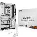 ASUS B650E MAX Gaming WiFi W – AMD B650 AM5 ATX Motherboard, White PCB, DDR5, PCIe 5.0, 3X M.2, Wi-Fi 6E, 2.5Gb LAN, USB 10Gbps Type-C, DisplayPort, HDMI™, BIOS Flashback™, Aura Sync, Advanced AI PC