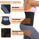 huiming Sauna Suit Waist Trimmer for Women Waist Trainer sweat band for stomach Belt Lower Belly Plus Size (Blue)