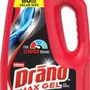 Drano Max Gel Drain Clog Remover & Cleaner, Fast-Acting to Unclog Standing Water & Remove Hair, Grease & Food Blockages, Safe for all Pipes & Septic, Kitchen Sinks, Bathroom Showers & Tubs, 80 Oz (80 Fl Oz (Pack of 1))