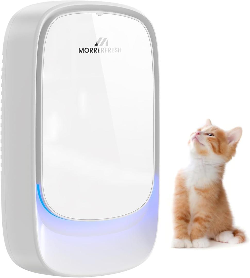 Air Ionizers, Plug in Negative Ion Air Purifier, Pet Odor Eliminator for Dogs/Cats, Ozone Free Quiet Air Freshener for Small Spaces/Cat Litter Room, Kitchen, Smoke Dust, Mini Air Cleaner
