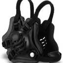 Halloscume Wrestling Headgear Youth Kids Head Gear with MMA Cup Earguard for Men Youth Boxing MMA BJJ Jiu Jitsu (Black)