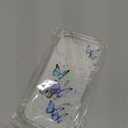 Changjia for iPhone 17 Clear Glitter Case,Cute Girly Butterfly Bling Sparkle Shiny Stars Soft TPU Silicone Four Corners Shockproof Slim Protective Phone Cover for Women Girls for iPhone 17 6.3",Purple