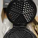 Mueller Heart 5 Waffle Maker, Waffle Iron, Adjustable Browning Control & Nonstick, Cool Touch Handle, Easy to Clean, Small Kitchen Appliances