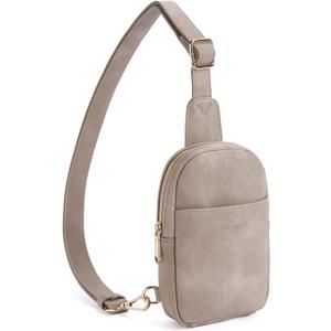 Telena Crossbody Bags for Women Leather Cross Body Sling Bag for Woman Travel (1-cloud Grey)