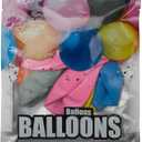 12" Party Balloons (assorted colors, 12 count), Pack of 6