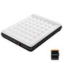 COMMOUDS Queen Air Mattress with Built-in USB Rechargeable Air Pump, Camping Blow up Mattress, Portable Inflatable Mattress, Air Bed for Outdoor, Travel, Home and Guest, 8" Raised