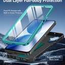 FNTCASE for Galaxy A17-5G Phone Case: for Samsung Galaxy A17 with [Built-in Screen Protector & Kickstand] [Military-Grade Drop Protection] Heavy Duty Protective Shockproof TPU Cell Phone Cover (Green)