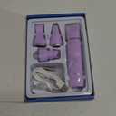 Dog Grooming Clippers Kit-Electric Rechargeable Cat Trimmer Tools-Cordless Quiet Pet Nail Paw Grinder-4 in 1 Multifunctional Low Noise Shaver-Razor for feet Face Ears Toenail Eye (Purple)