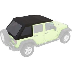 Bestop 54923-35 Black Diamond Trektop NX Glide Convertible Soft Top 4-Door