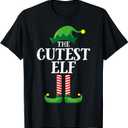 Cutest Elf Matching Family Group Christmas Party Pyjamas T-Shirt