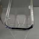 Sooyee Clear 14 Liter Bathroom Trash Can with Lid,3.9 Gallon Garbage Can with Press Type Lid,Trash Bin for Bathroom,Powder Room,Bedroom,Kitchen,Craft Room,Office