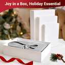 YANGTE 12 Pack White Gift Boxes with Lids for Presents, 17" Large Gift Boxes for Clothes Robe Shirt, Assorted Sizes Boxes with 4-inch Deep Robe Box for Christmas, Birthday and More