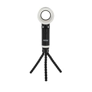 Nuby Baby Safe Bladeless Quiet Cooling Fan with Flexible Tripod Legs | 3 Cooling Modes | Rechargeable USB Cord Included | Black