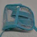 Oraben Small Clear Backpack for Stadium Events Clear Bag Large Stadium Backpack Waterproof 12x6x12 for Concert Sport Work (Teal)