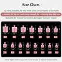 2 x Toe Nail Press Ons Toenails,Thick Toe Nail Tips,180Pcs French Toe Press On Nails,15 Sizes Toe Nails Press On Toenails For Women, Fake Toenails,Gel Toe Nails Valentines Day Gifts for Her