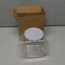 Clear Candy Storage Jar with White Lid