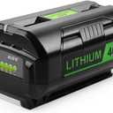 6.5Ah Replacement for Ryobi 40V Battery Lithium-ion OP4060 OP4050 OP4040 OP4030 OP4026 OP40201 Compatible with Ryobi 40 Volt Lawn Mower String Trimmer Weed Eater Battery for Yard Work