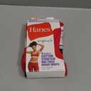 Hanes Women's Mid-Thigh Boxer Brief Pack, Stretch Cotton Underwear, 4-Pack S