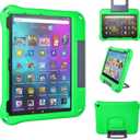 2023 New 10in Tablet Case for Kids(2021/2023 Release 11/13th Generation),OQDDQO Light Weight Anti Slip Shockproof Kids Friendly Case for 10 inch Table Not Compatible ipad Tablet(Green)