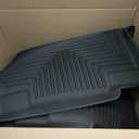 Husky Liners Weatherbeater Floor Mats | Fits 2021-2026 Ford F-150 (22-26 Lightning),2017-2026 Ford F-250/F-350 SuperCrew (Crew Cab) w/Underseat Storage | 2nd Row, 1-pc Black - 14401