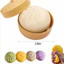 Dumpling Squishy Mystery Dumpling Squishy Stress Balls Fidget Sensory Toy Soft Squeeze Decompression Dough (Purple)