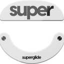 Superglide2 - New Controllable Speed Textured Surface Smoothest Mouse Feet Skates Made with Durable Strong Glass for Pulsar X2 & X2 v2 & X2H & X2A Wireless Gaming Mouse (Type-C, White)