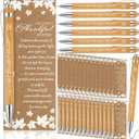 Gueevin 50 Set Inspirational Thanksgiving Gift Pens with Greeting Cards Fall Party Favors for Adults Bulk Thanksgiving Appreciation Gift Leaf Cards for Coworkers Employee Teacher Supplies