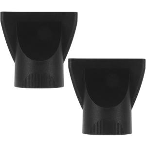2Pcs Hair Dryer Concentrator Nozzle Attachments Universal Blow Dryer Accessories for Precise Styling Enhanced Shine Lightweight Plastic 3X3X2 Inches